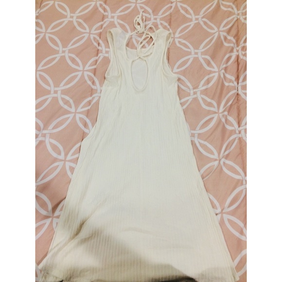 White Ribbed Dress - Picture 2 of 2